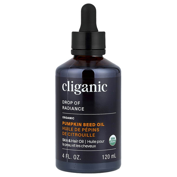 clg56086_v_75.jpg органическое масло семян тыквы, 120 мл (4 жидк. унции) — Cliganic