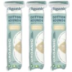 Круглые кружки из органического хлопка с аргановым маслом, 3 упаковки (100 шт.) — Cliganic