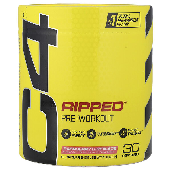 cll02529_v_53.jpg C4 Ripped®, предтренировочный комплекс, со вкусом малинового лимонада, 174 г (6,1 унции) — C4 / Cellucor