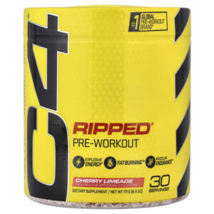 Ripped®, предтренировочный комплекс, со вкусом вишневого лаймада, 171 г (6 унций) — C4 / Cellucor