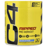 C4 Ripped®, предтренировочный комплекс, со вкусом голубой малины, 177 г (6,2 унции) — C4 / Cellucor