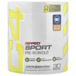 C4 Ripped® Sport, предтренировочный комплекс, арктический лед, 210 г (7,4 унции) — C4 / Cellucor