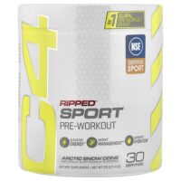 C4 Ripped® Sport, предтренировочный комплекс, арктический лед, 210 г (7,4 унции) — C4 / Cellucor