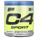 C4® Sport, предтренировочный комплекс, со вкусом голубой малины, 244 г (8,6 унции) — C4 / Cellucor