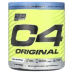 C4® Original, предтренировочный комплекс, со вкусом голубой малины, 267 г (9,4 унции) — C4 / Cellucor