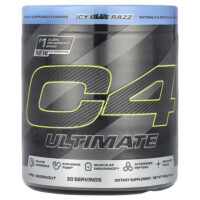 C4® Ultimate, предтренировочная добавка, со вкусом голубой малины, 400 г (14,1 унции) — C4 / Cellucor