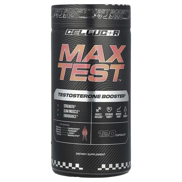 cll13435_v_8.jpg Max Test™, Testosterone Booster, 120 капсул — C4 / Cellucor