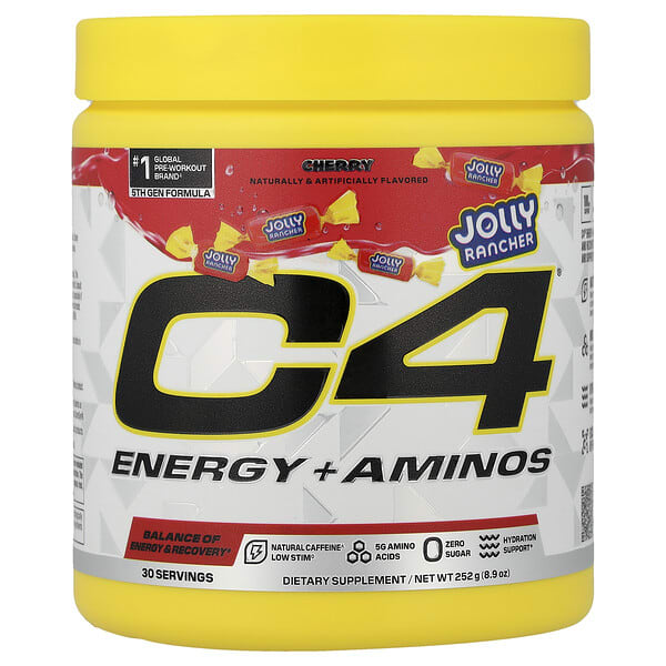 cll13738_v_8.jpg C4® Energy + Aminos, со вкусом вишни, 252 г (8,9 унции) — C4 / Cellucor