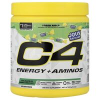 C4® Energy + Aminos, зеленое яблоко, 243 г (8,6 унции) — C4 / Cellucor