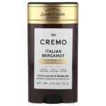 Дезодорант и антиперспирант, итальянский бергамот, 75 г (2,65 унции) — Cremo