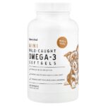мини-капсулы омега-3 дикого улова, для собак и кошек, 180 капсул — Chew + Heal