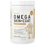 Omega Skin + шерсти, для собак и кошек, 60 жевательных таблеток, 171 г (6 унций) — Chew + Heal