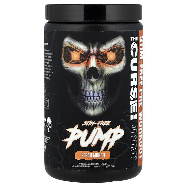cob60147_v_8.jpg Stim-Free Pump, перед тренировкой, персик и манго, 572 г (20,2 унции) — JNX Sports