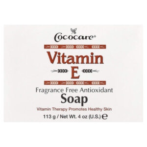 кусковое мыло с витамином Е, без отдушки, 113 г (4 унции) — Cococare