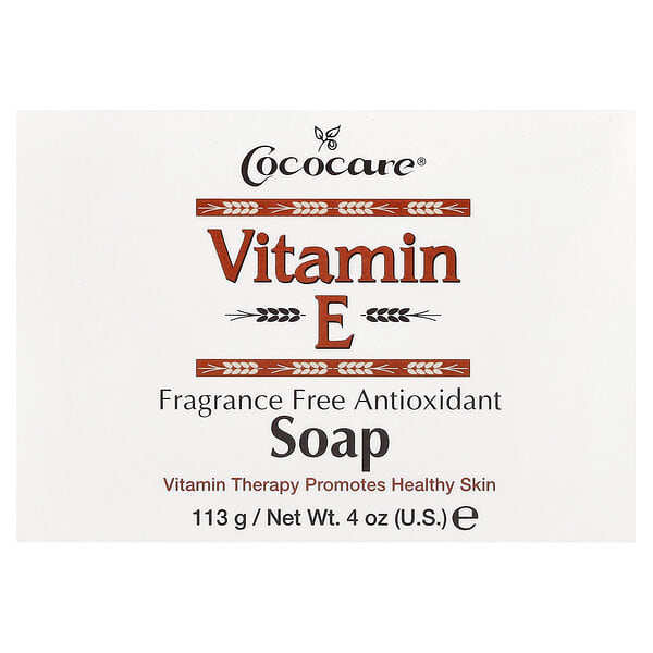 coc04150_v_52.jpg кусковое мыло с витамином Е, без отдушки, 113 г (4 унции) — Cococare