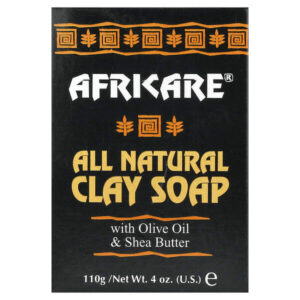 Africare®, полностью натуральное мыло из глины, с оливковым маслом и маслом ши, 110 г (4 унции) — Cococare