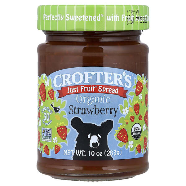 cof00031_v_44.jpg органический спред Just Fruit®, со вкусом клубники, 283 г (10 унций) — Crofter's Organic