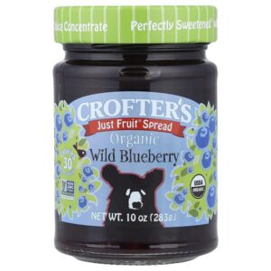 органический спред Just Fruit®, дикорастущая голубика, 283 г (10 унций) — Crofter's Organic