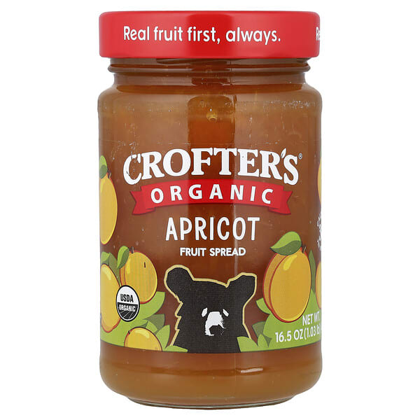 cof00667_v_9.jpg Apricot Fruit Spread, 16.5 oz (468 g) — Crofter's Organic