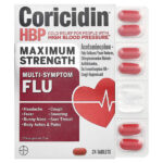 Мультисимптомный грипп, максимальная эффективность, 24 таблетки — Coricidin HBP