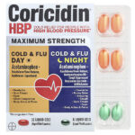 Простуда и грипп для дня и ночи, 2 флакона, 24 капсулы с жидкостью — Coricidin HBP