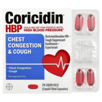 Заложенность груди и кашель, 20 жидких гелей — Coricidin HBP