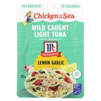 Дикий светлый тунец, лимон и чеснок, 70 г (2,5 унции) — Chicken of the Sea