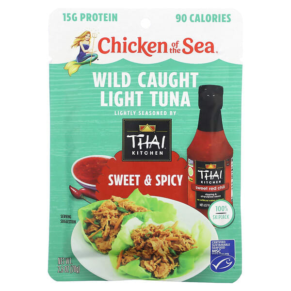 cos00398_v_2.jpg Легкий дикий тунец, сладкий и пряный, 70 г (2,5 унции) — Chicken of the Sea