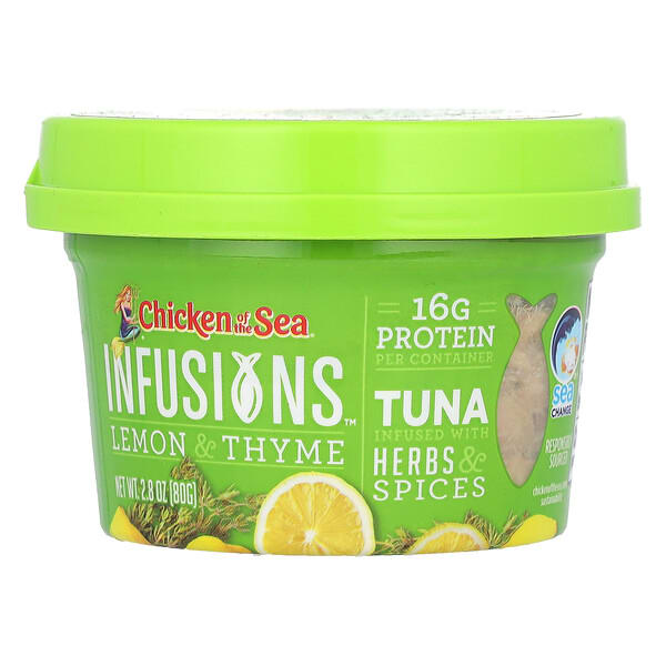 cos00551_v_28.jpg Infusions, тунец дикого улова, лимон и чабрец, 80 г (2,8 унции) — Chicken of the Sea