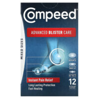 улучшенный уход в блистерах, разных размеров, 12 активных гелей — Compeed