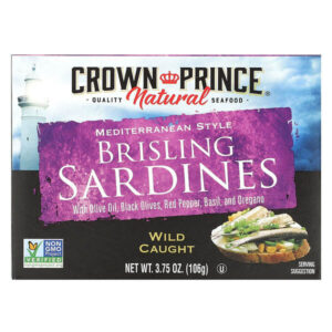 Brisling сардины, в средиземноморском стиле, 106 г (3,75 унции) — Crown Prince Natural