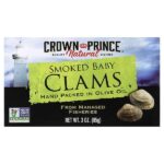 Копченые моллюски, в оливковом масле, 85 г (3 унции) — Crown Prince Natural