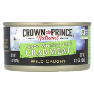 Необычное мясо белого краба, 6 унций (170 г) — Crown Prince Natural