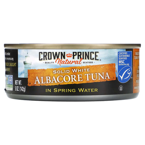 cpn00876_v_34.jpg Альбакорский тунец, белый, с родниковой водой, 142 г (5 унций) — Crown Prince Natural