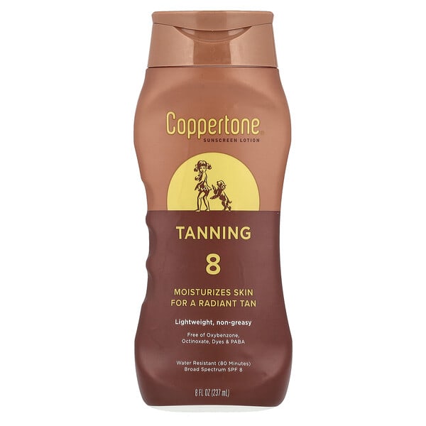cpt02741_v_12.jpg Sunning, солнцезащитный лосьон, SPF 8, 237 мл (8 жидк. унц.) — Coppertone
