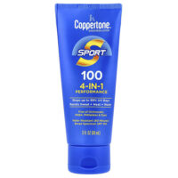 Sport, солнцезащитный лосьон, эффективность 4-в-1, SPF 100, 89 мл (3 жидк. унц.) — Coppertone