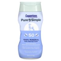 Pure & Simple, 100% минеральная защита от солнца, SPF 50, 177 мл (6 жидк. унц.) — Coppertone
