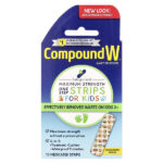 Compound W, средство для удаления бородавок, одноразовые пластыри, максимальная сила действия, для детей от 3 лет, 10 лечебных пластырей