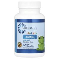 Snifflex для детей с NAC, бузиной, 60 жевательных таблеток — Creekside Natural Therapeutics