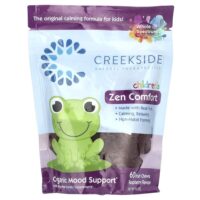 Children's Anxiety Comfort, малина, жевательные таблетки с 60 фруктами — Creekside Natural Therapeutics