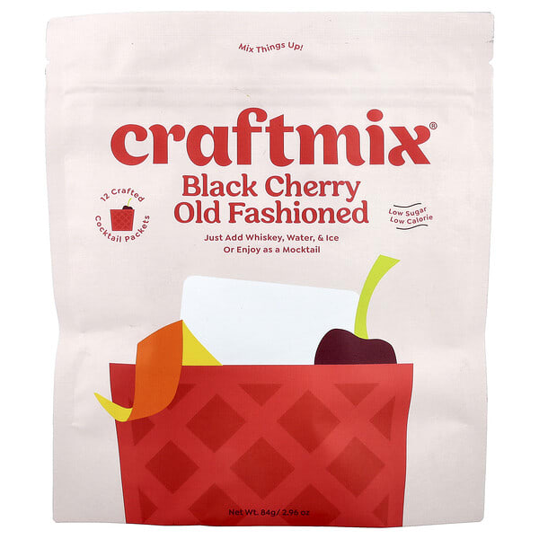 crm63516_v_3.jpg Old Fashioned, черная вишня, 12 пакетиков, по 7 г (0,25 унции) — Craftmix