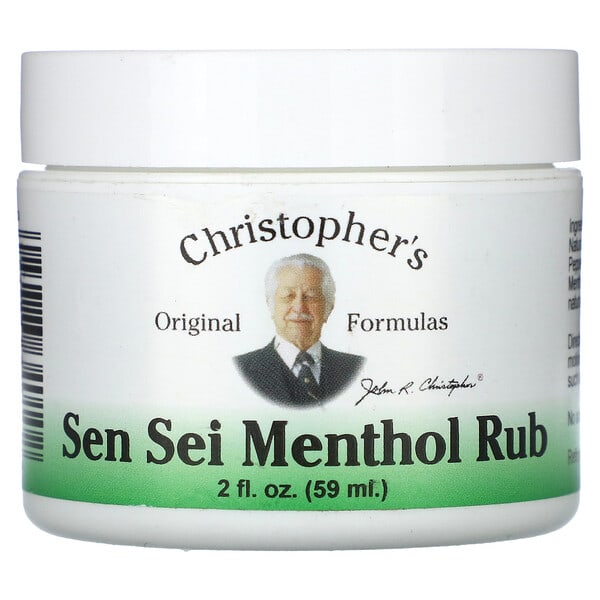 cro34010_v_17.jpg Sen Sei Menthol Rub, 59 мл (2 жидк. унц.) — Christopher's Original Formulas