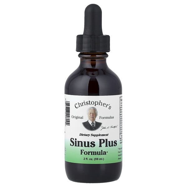 cro49809_v_53.jpg Sinus Plus Formula, 59 мл (2 жидк. унц.) — Christopher's Original Formulas