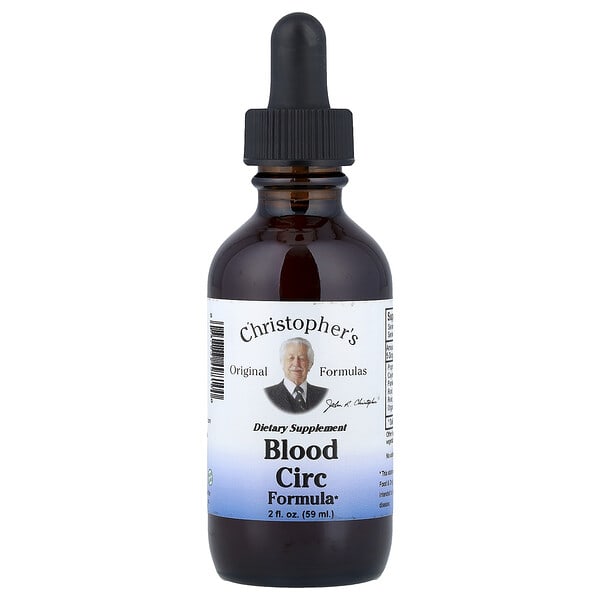 cro49810_v_27.jpg Blood Circ Formula, 59 мл (2 жидк. унции) — Christopher's Original Formulas