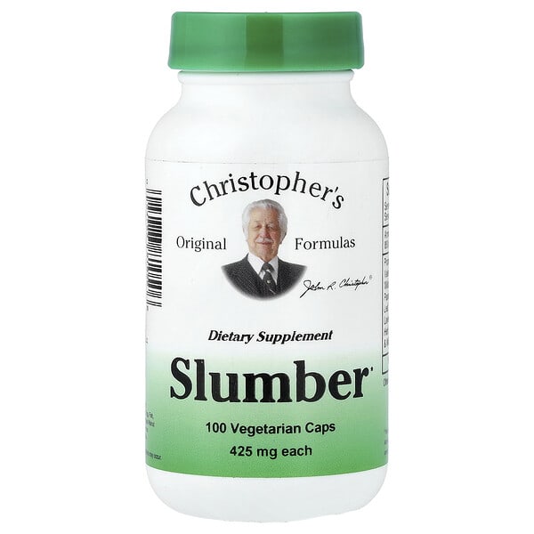 cro81050_v_45.jpg Slumber, 100 вегетарианских капсул — Christopher's Original Formulas
