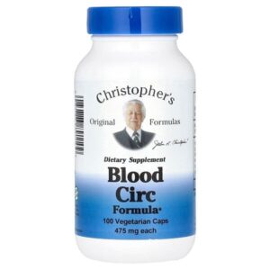 средство для кровообращения, 100 вегетарианских капсул — Christopher's Original Formulas
