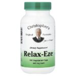 Relax-Eze, 100 вегетарианских капсул — Christopher's Original Formulas