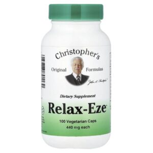 Relax-Eze, 100 вегетарианских капсул — Christopher's Original Formulas