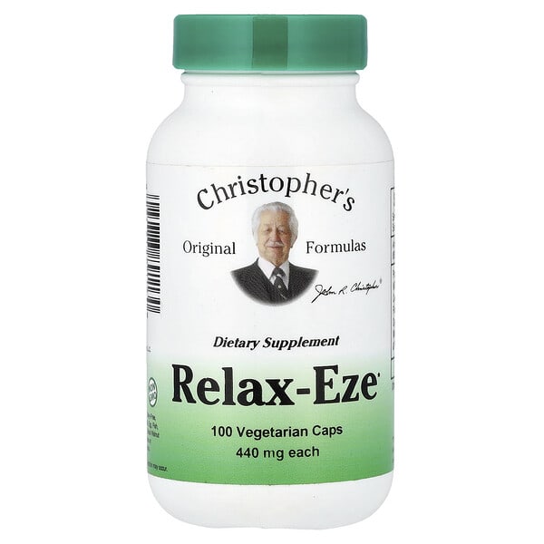 cro89113_v_29.jpg Relax-Eze, 100 вегетарианских капсул — Christopher's Original Formulas