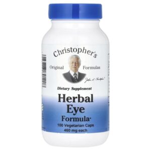 травяная формула для зрения, 100 вегетарианских капсул — Christopher's Original Formulas